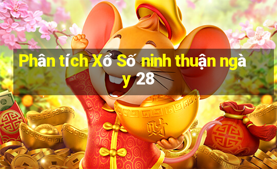 Phân tích Xổ Số ninh thuận ngày 28