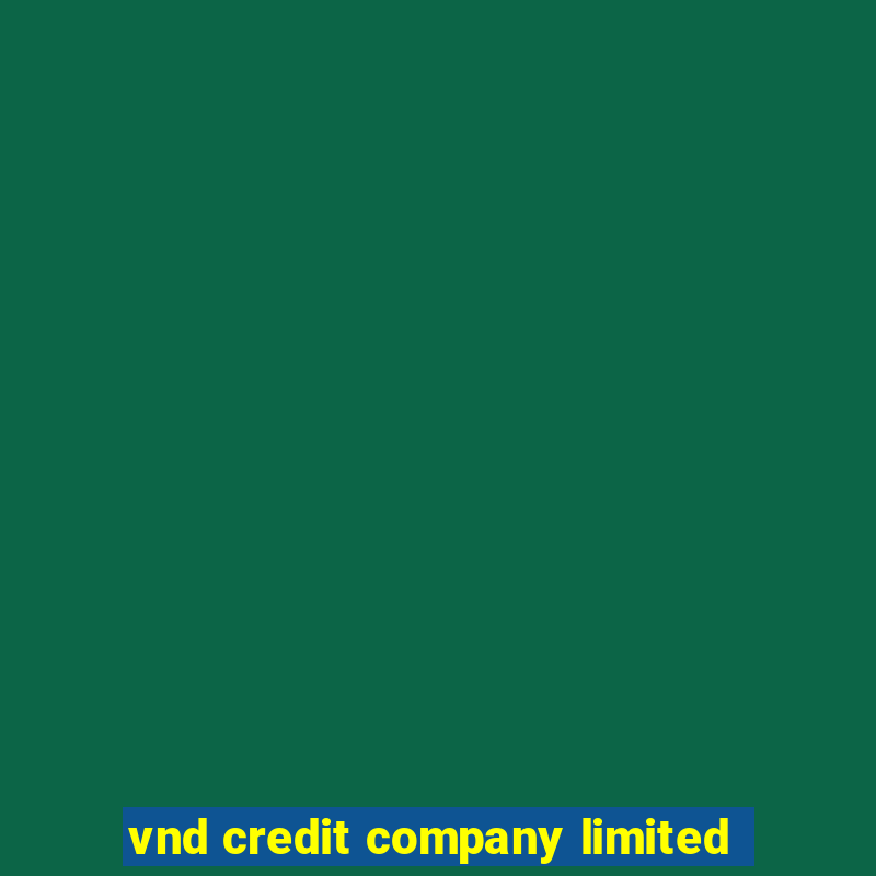 vnd credit company limited