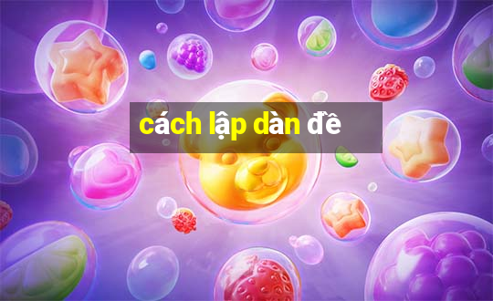 cách lập dàn đề