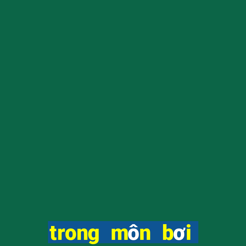 trong môn bơi có mấy kiểu bơi