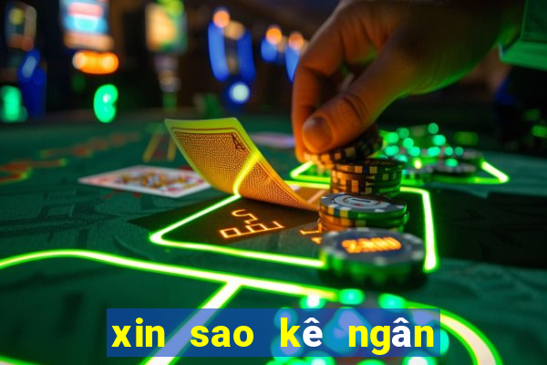 xin sao kê ngân hàng vietcombank