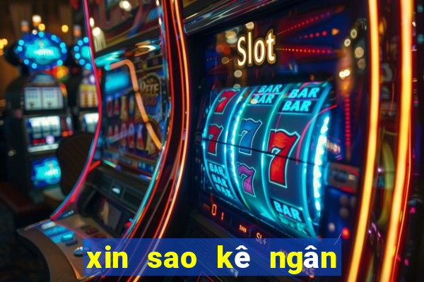 xin sao kê ngân hàng vietcombank