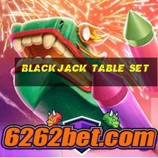 blackjack table set