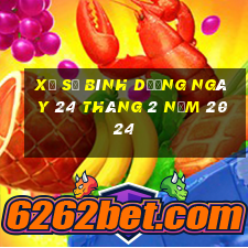 xổ số bình dương ngày 24 tháng 2 năm 2024