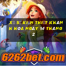 xổ số kiến thiết khánh hòa ngày 14 tháng 2