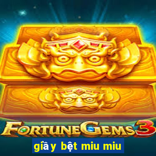 giầy bệt miu miu