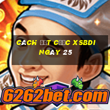 Cách đặt cược XSBDI ngày 25