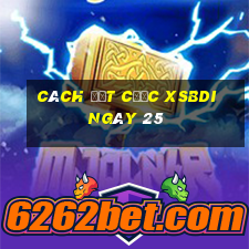 Cách đặt cược XSBDI ngày 25