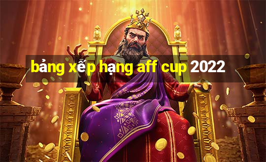 bang xep hang aff cup 2022