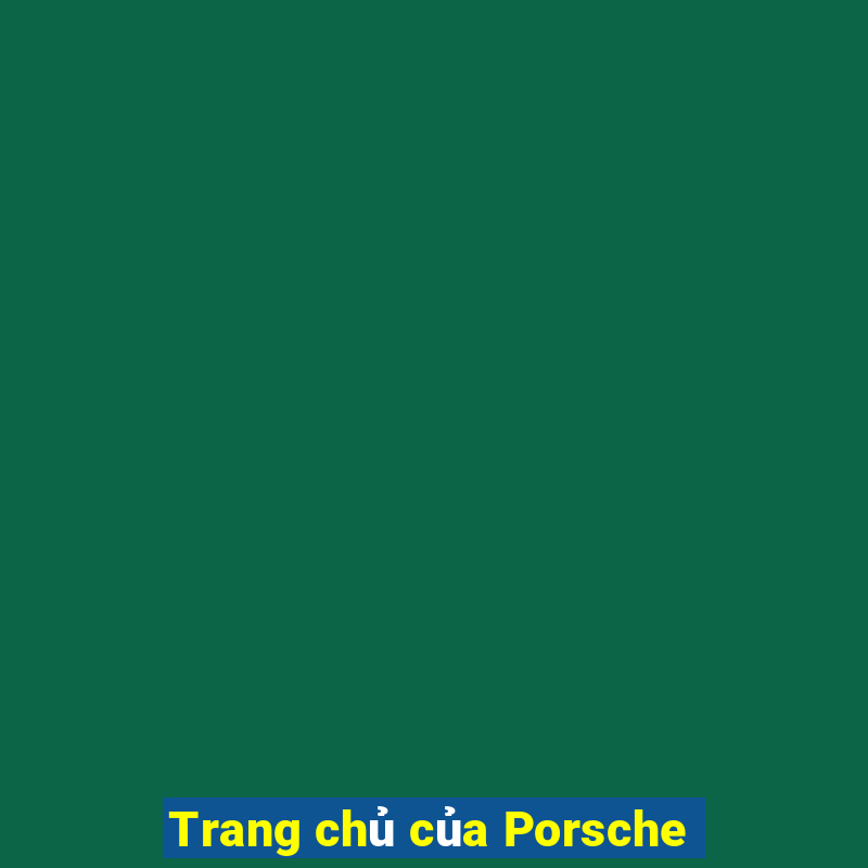 Trang chủ của Porsche