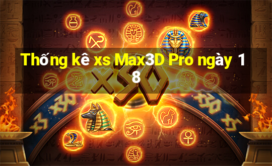 Thống kê xs Max3D Pro ngày 18