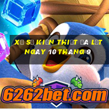 xổ số kiến thiết đà lạt ngày 10 tháng 9