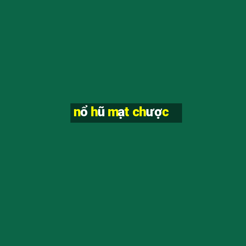 nổ hũ mạt chược