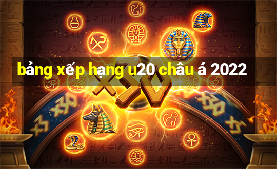 bảng xếp hạng u20 châu á 2022