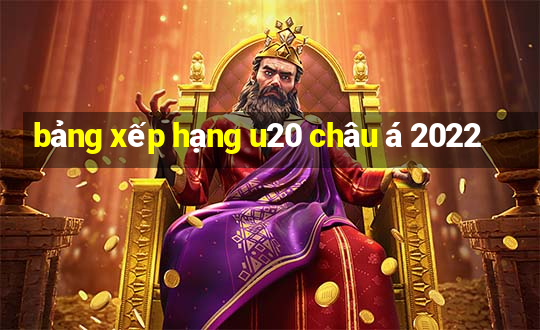 bảng xếp hạng u20 châu á 2022