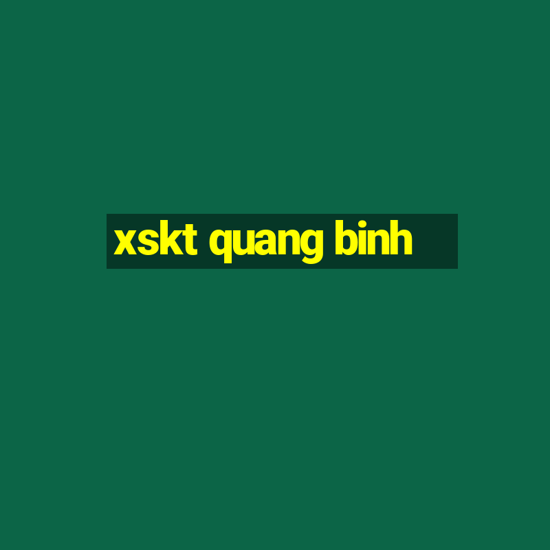 xskt quang binh