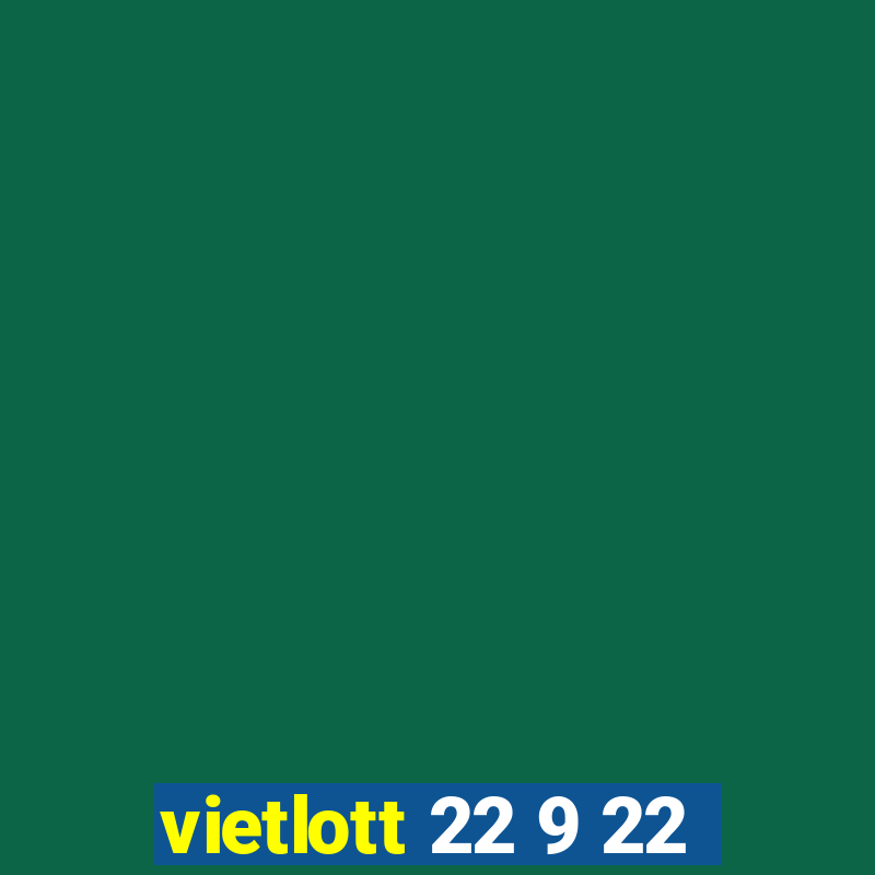 vietlott 22 9 22