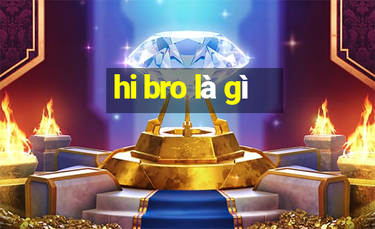 hi bro là gì