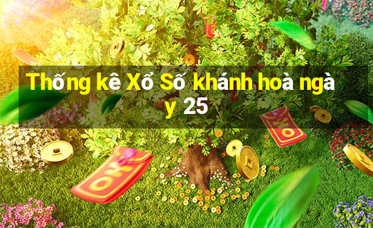 Thống kê Xổ Số khánh hoà ngày 25