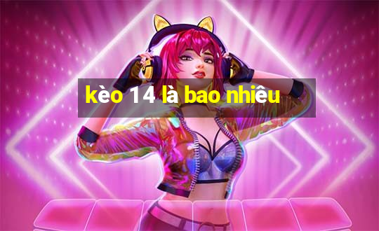 kèo 1 4 là bao nhiêu