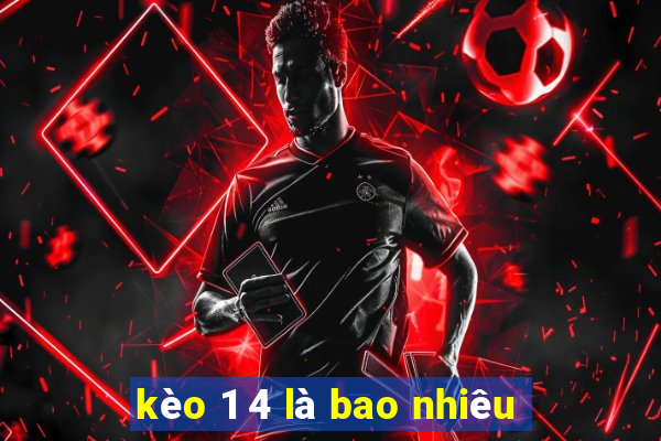 kèo 1 4 là bao nhiêu