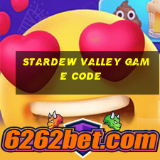 stardew valley game code