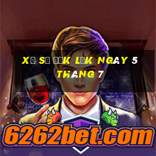 xổ số đắk lắk ngày 5 tháng 7