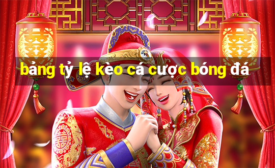 bảng tỷ lệ kèo cá cược bóng đá