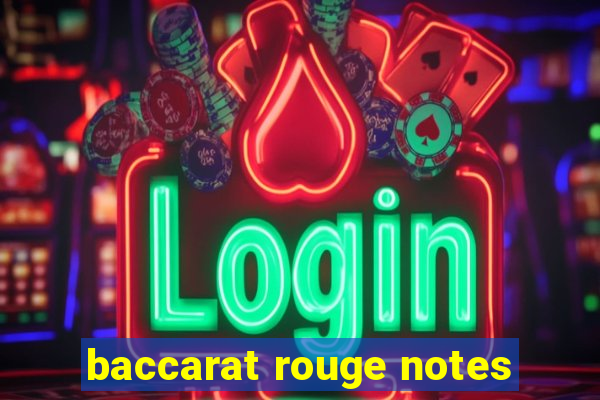 baccarat rouge notes