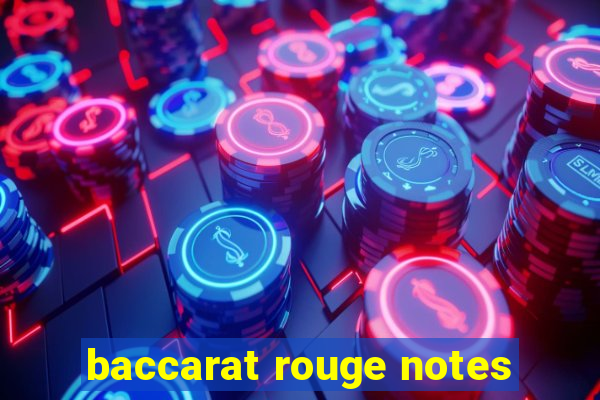 baccarat rouge notes