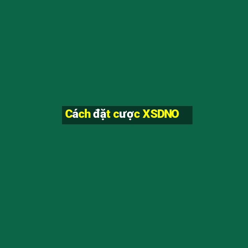 Cách đặt cược XSDNO