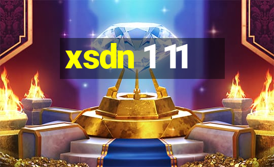 xsdn 1 11