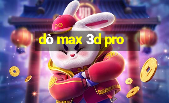 dò max 3d pro