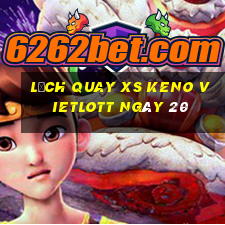 Lịch quay XS Keno Vietlott ngày 20