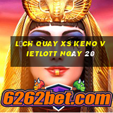 Lịch quay XS Keno Vietlott ngày 20