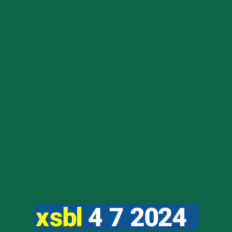 xsbl 4 7 2024