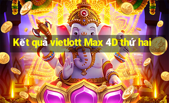 Kết quả vietlott Max 4D thứ hai