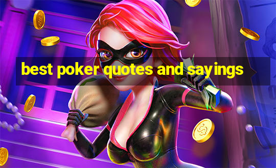 best poker quotes and sayings