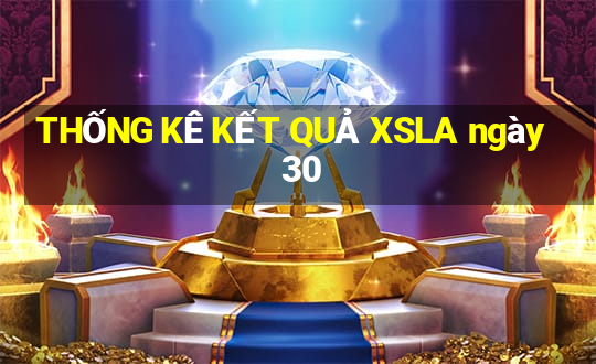 THỐNG KÊ KẾT QUẢ XSLA ngày 30