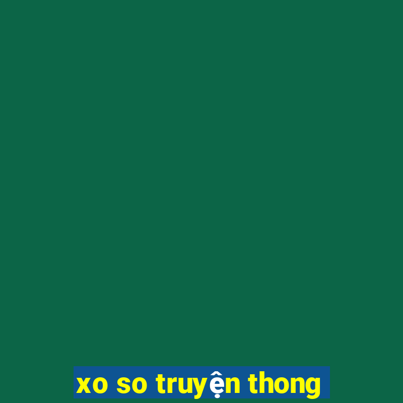 xo so truyện thong