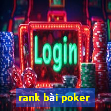 rank bài poker