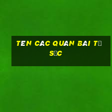 tên các quân bài tứ sắc