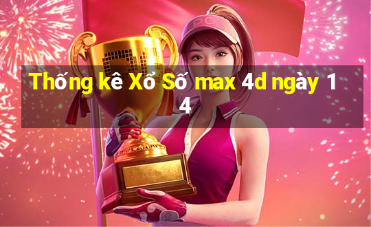 Thống kê Xổ Số max 4d ngày 14