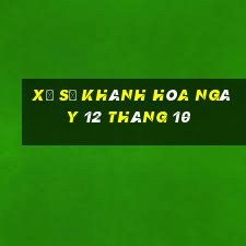 xổ số khánh hòa ngày 12 tháng 10