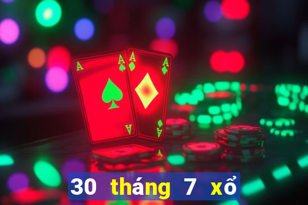 30 tháng 7 xổ số miền nam