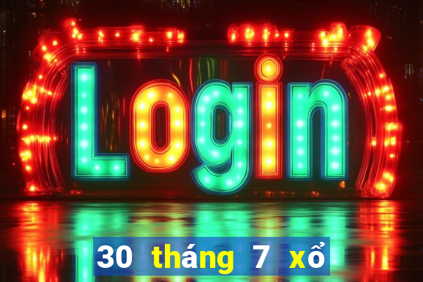 30 tháng 7 xổ số miền nam