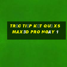 Trực tiếp kết quả xs Max3D Pro ngày 1