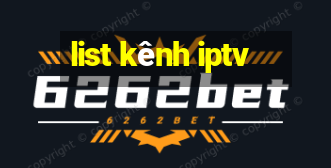 list kênh iptv