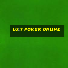 luật poker online