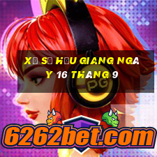 xổ số hậu giang ngày 16 tháng 9